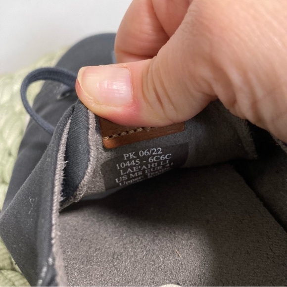 Olukai Lae 'Ahi Li Men Charcoal Gray Lace Up Slip On Sneakers - Picture 8 of 10